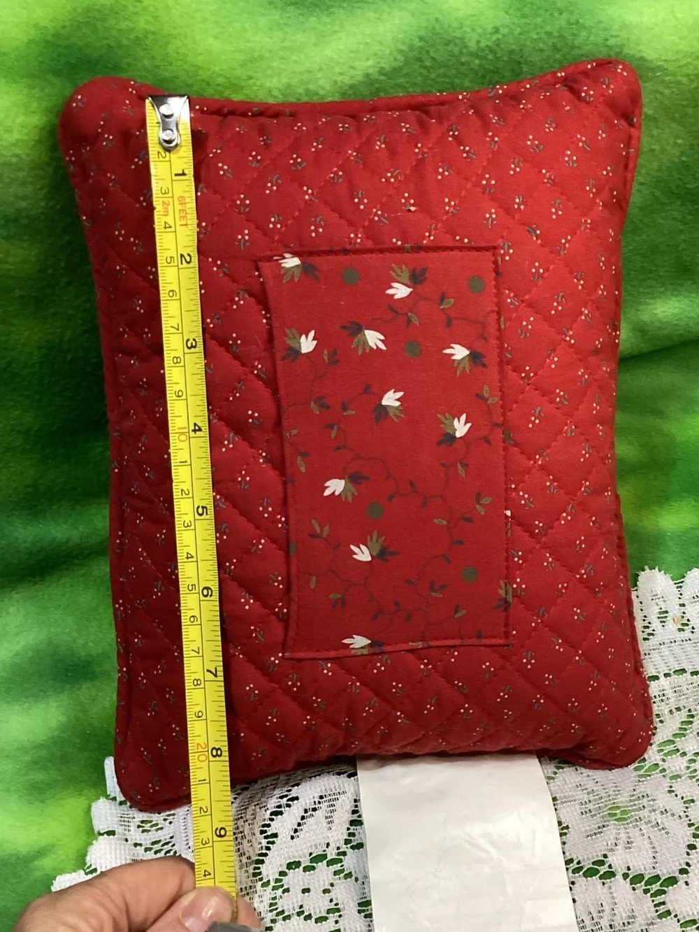 Boyds Home Bears Red Quilted 'Beary Best Friend' Pillow with Plush Teddy 2004